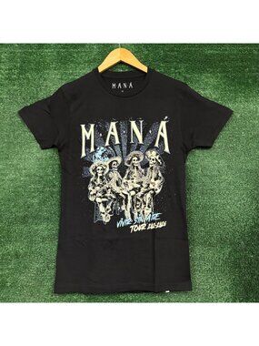 Mana Vivir Sin Aire Tour Rock Band T-Shirt Size Small